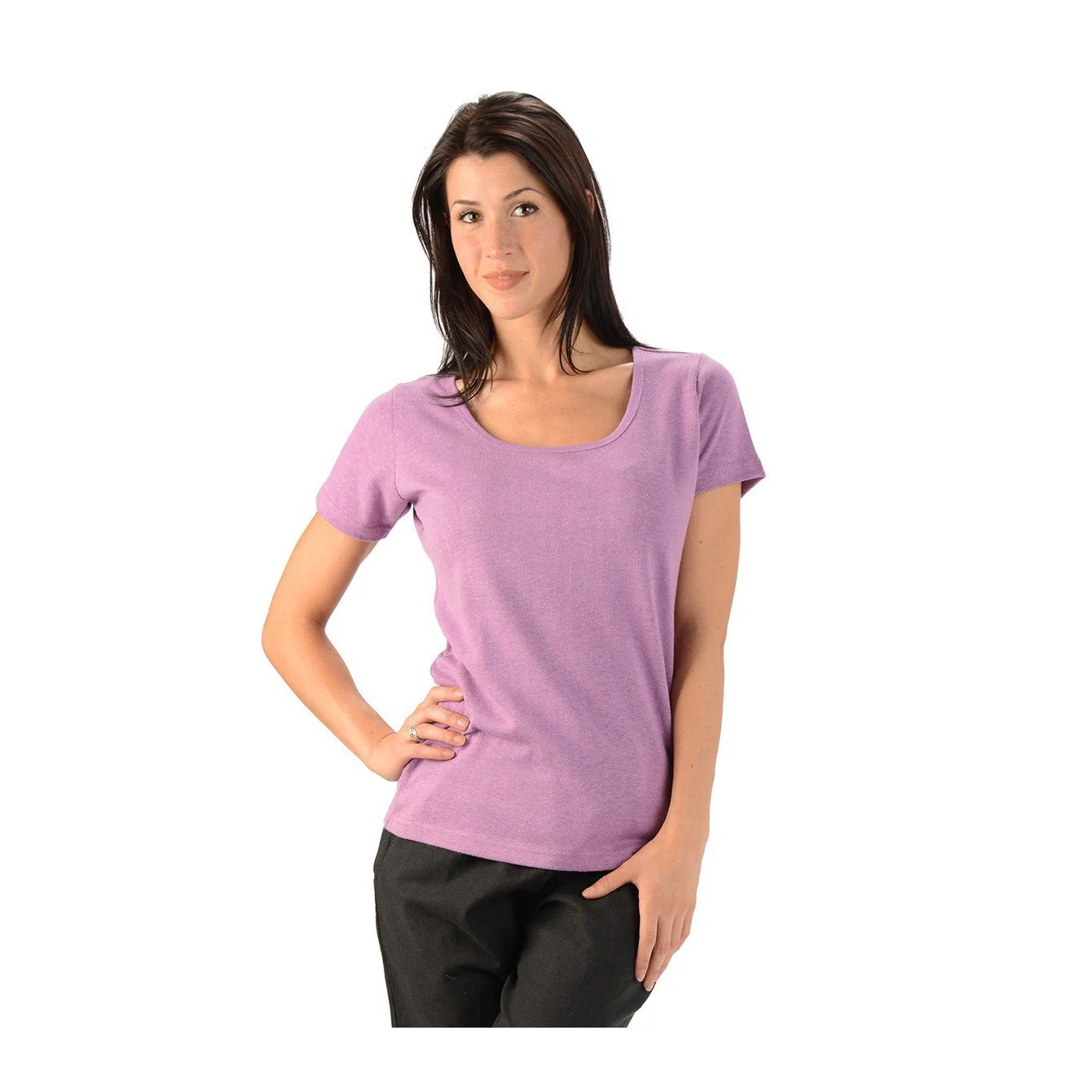 Hemp Scoop Neck T-Shirt - Image 3