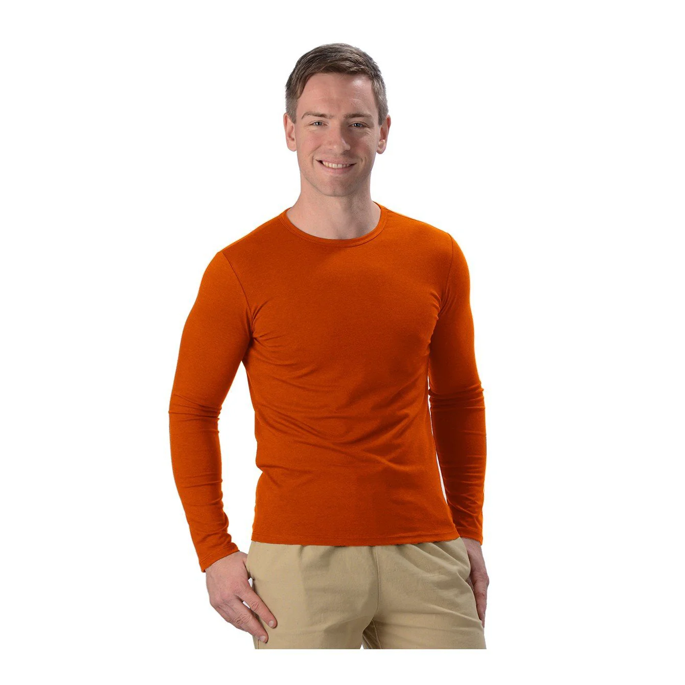 Men's Bamboo Fitted Long Sleeve Top - Image 5