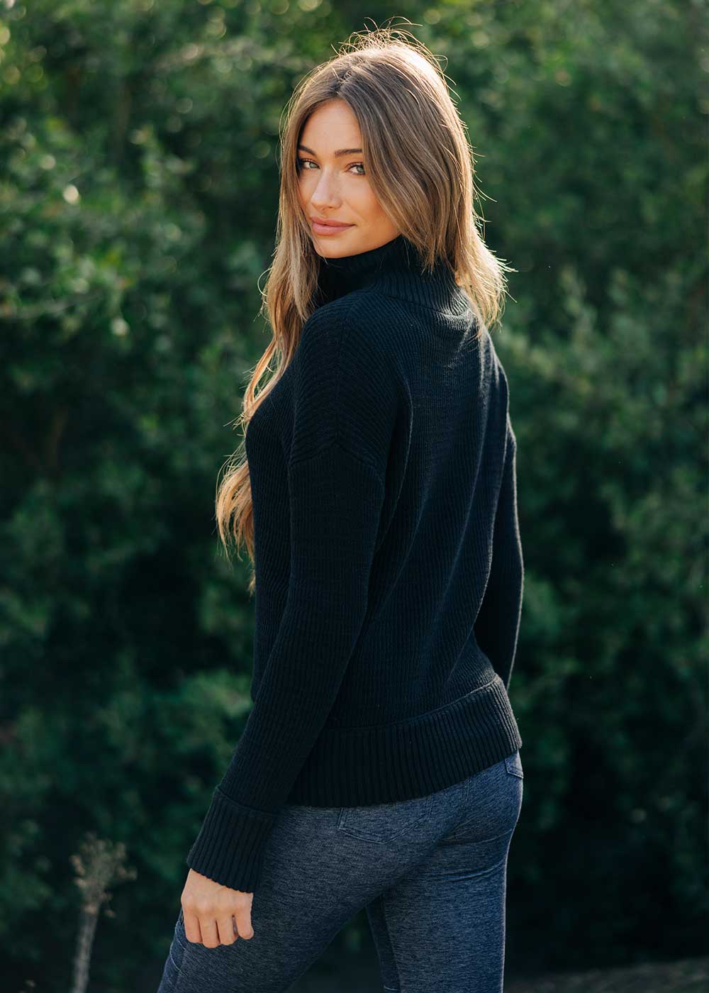 Morana Sweater in Hemp & Cotton Knit - Image 3